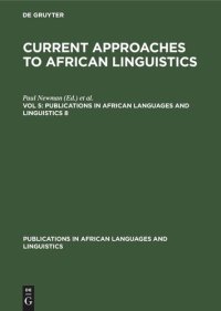 cover of the book Current Approaches to African Linguistics: Vol 5 Vol. 5