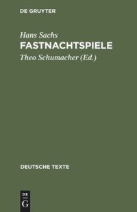 cover of the book Fastnachtspiele