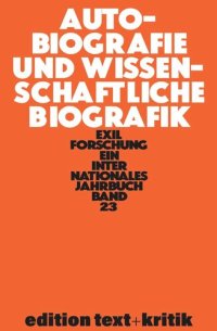 cover of the book Autobiografie und Wissenschaftliche Biografik