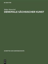 cover of the book Denkmale sächsischer Kunst