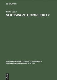 cover of the book Software Complexity: Measures and Methods