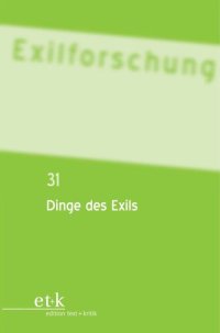 cover of the book Dinge des Exils