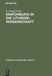 cover of the book Einführung in die Liturgiewissenschaft