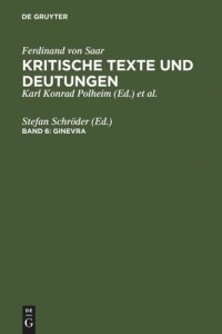 cover of the book Kritische Texte und Deutungen: Band 6 Ginevra