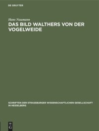 cover of the book Das Bild Walthers von der Vogelweide