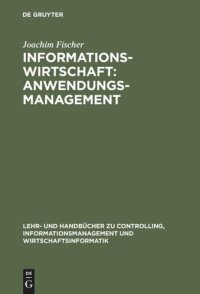 cover of the book Informationswirtschaft: Anwendungsmanagement