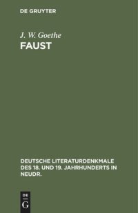 cover of the book Faust: Ein Fragment