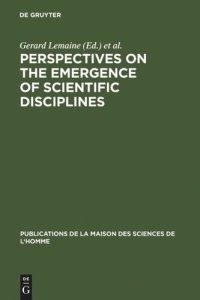 cover of the book Perspectives on the Emergence of Scientific Disciplines