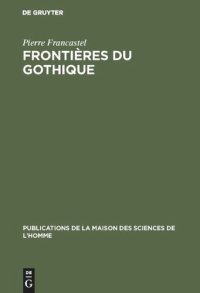 cover of the book Frontières du gothique