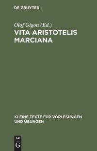 cover of the book Vita Aristotelis Marciana