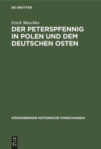 cover of the book Der Peterspfennig in Polen und dem deutschen Osten