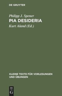 cover of the book Pia Desideria