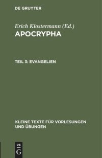 cover of the book Apocrypha: Teil 3 Evangelien