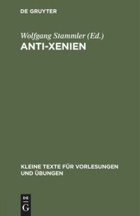 cover of the book Anti-Xenien: In Auswahl