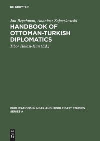 cover of the book Handbook of Ottoman-Turkish Diplomatics