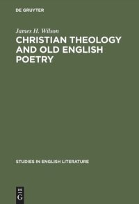 cover of the book Christian theology and old English poetry