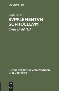 cover of the book Svpplementvm Sophoclevm