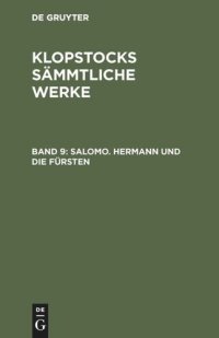 cover of the book Salomo. Hermann und die Fürsten