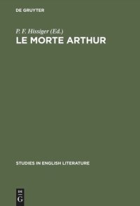 cover of the book Le morte Arthur: A critical edition