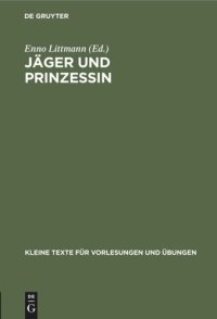 cover of the book Jäger und Prinzessin: Ein neuarabisches Märchen aus Jerusalem