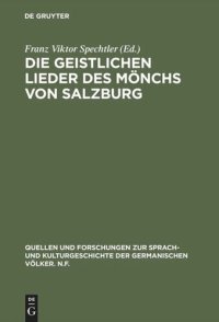 cover of the book Die geistlichen Lieder des Mönchs von Salzburg