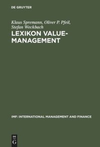 cover of the book Lexikon Value-Management