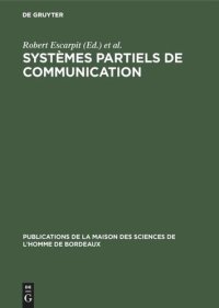 cover of the book Systèmes partiels de communication