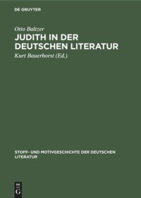 cover of the book Judith in der deutschen Literatur