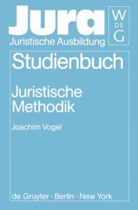 cover of the book Juristische Methodik