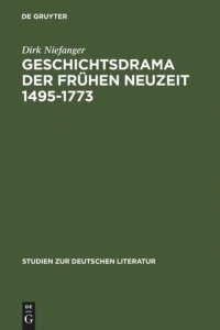 cover of the book Geschichtsdrama der Frühen Neuzeit 1495-1773