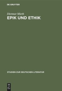 cover of the book Epik und Ethik: Eine theologisch-ethische Interpretation der Josephromane Thomas Manns