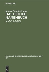 cover of the book Das heilige Namenbuch