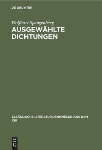 cover of the book Ausgewählte Dichtungen