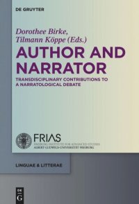 cover of the book Author and Narrator: Transdisciplinary Contributions to a Narratological Debate