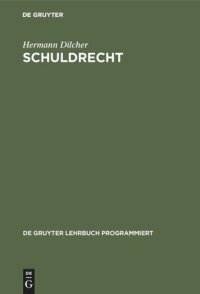 cover of the book Schuldrecht: Besonderer Teil in programmierter Form