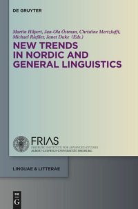 cover of the book New Trends in Nordic and General Linguistics