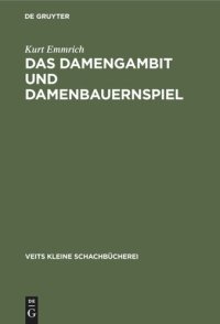 cover of the book Das Damengambit und Damenbauernspiel