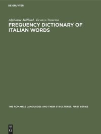 cover of the book Frequency dictionary of Italian words