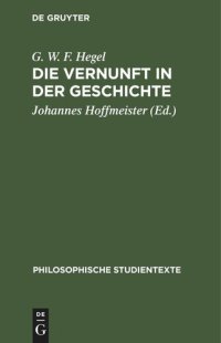 cover of the book Die Vernunft in der Geschichte