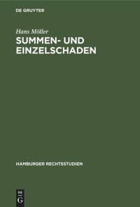 cover of the book Summen- und Einzelschaden