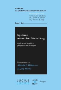 cover of the book Systeme monetärer Steuerung: Analyse und Vergleich geldpolitischer Strategien