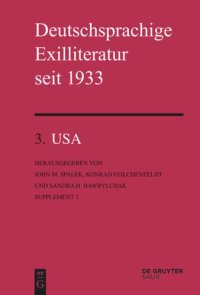 cover of the book Deutschsprachige Exilliteratur seit 1933: Band 3 Supplement 1 USA