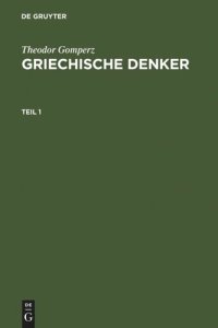 cover of the book Griechische Denker. Griechische Denker: Eine Geschichte der antiken Philosophie