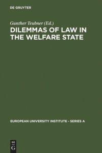 cover of the book Dilemmas of Law in the Welfare State