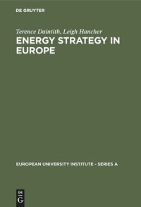 cover of the book Energy Strategy in Europe: The Legal Framework