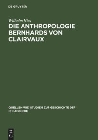 cover of the book Die Anthropologie Bernhards von Clairvaux