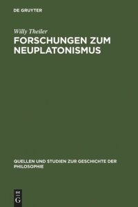 cover of the book Forschungen zum Neuplatonismus