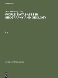 cover of the book World Databases in Geography and Geology