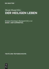 cover of the book Der Heiligen Leben: Band I Der Sommerteil