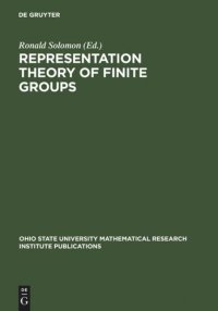 cover of the book Representation Theory of Finite Groups: Proceedings of a Special Research Quarter at the Ohio State University, Spring 1995